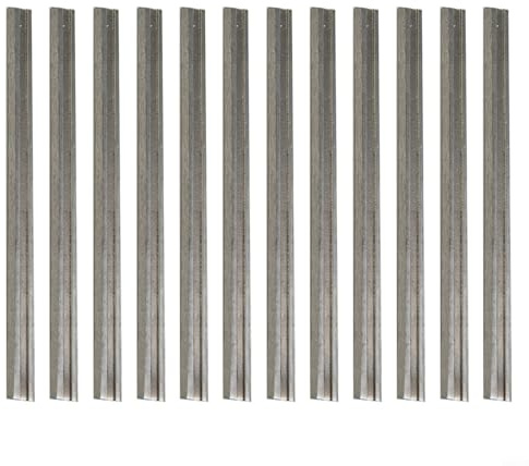 Lot de 12 lames de rabot électriques réversibles en acier rapide 82 mm en carbure de tungstène pour outils de travail du bois