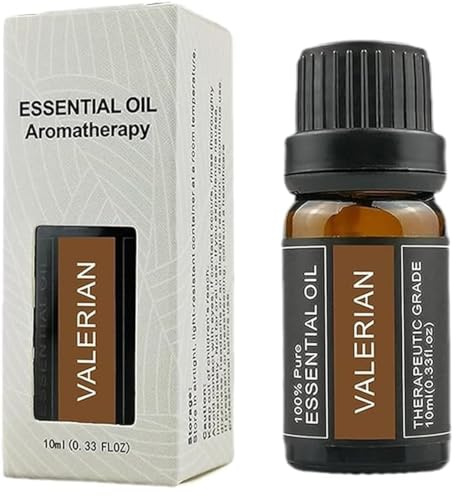 Huile essentielle de valériane, huile essentielle de racine de valériane, Natural Pure Valerian Root Sleep Aid Essential Oil, favorise le sommeil profond (1)