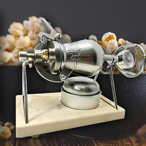Máquina de Palomitas de maíz Vintage, Mini máquina de Palomitas de maíz Profesional de Acero Inoxidable con manivela Manual, para la Fiesta de reunión Familiar Fun Mini Hand Palforn