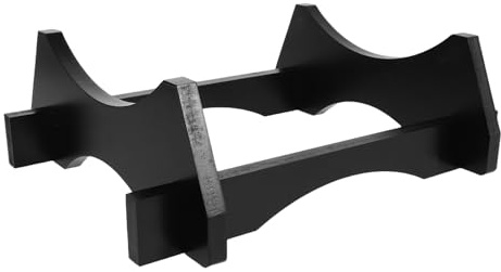 Beavorty Soporte para Barril de Vino de 10 litros en Madera Negra, Base Robusta para Dispensador de Bebidas y Jarra de Agua, Estante Decorativo para Exhibición en Hogar y Cocina