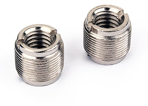 rosenice Schraubenadapter 3/8 Zoll Auf 5/8 Zoll Für Mikrofonständer 1 Paar - Hochwertige Metallkonstruktion Ideal Für Musikinstrumente Und Dj-Equipment
