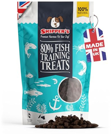 SKIPPER'S Dog & Puppy Training Treats 500g, Grain Free, Omega 3 Rich | 100% natural ingredients, no additives, supports digestion, rich in Omega 3, suitable for dogs and puppies