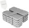 EXLECO 40 Pcs Rasenkante Kunstoff Grau 10 Meter Beeteinfassung Steinoptik Palisade Zaun Stone Rasenkantensteine Beetumrandung Stein Effect Garten Randsteine Pflanze Bordüre für Rasen Blumenbeet