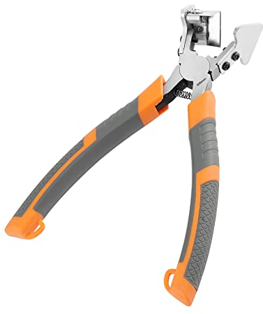 BeerMmay Outil de Coupe à Cisaillement à V, V Cisailles en Caoutchouc De Forme à 90 DegréS Coupe-Pinces avec PoignéE AntidéRapante Outil De RéParation Coupe De PréCision Pince pour Bobine Bricolage