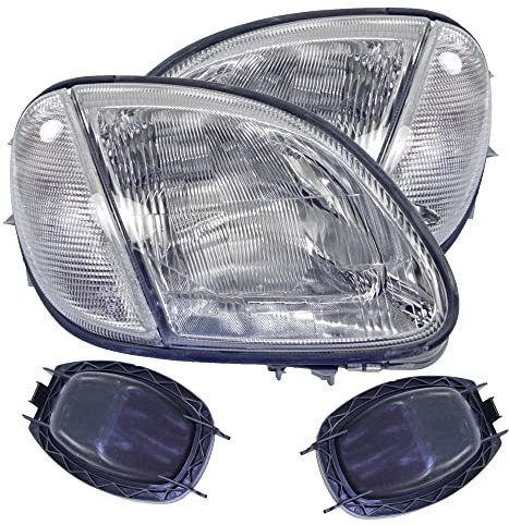 ATEC Germany 2x Hauptscheinwerfer vorne links + rechts H7 Frontscheinwerfer, Kompatibel mit MERCEDES-BENZ SLK (R170)