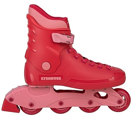 C SEVEN C7skates Nostalgic Adult Inline Skates for Women and Adult (Red Hot, Women's 10 / Men's 9)