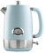 Daewoo Baltimore Collection, 1.5 Litre Kettle In Sky Blue, Fill Up To 6 Cups In One Boil, Rapid Boil With 360° Swivel Base, Visible Water Window, Temperature Gauge, Elegant And Stylish Design