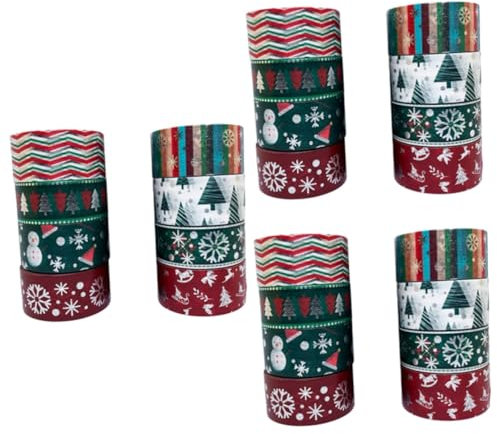 Operitacx Rollen Washi-klebeband Weihnachtsfeier Geschenkband Strumpffüller Diy- Weihnachtspapierbänder Lesezeichen Japanisches Papier Frohe Weihnachten