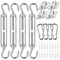 M6 Sonnensegel Befestigungsset - 304 Inoxydable Voile d'Ombrage Kit de Fixation - Sonnensegel Befestigungsset - Kit de Fixation Voile d'Ombrage pour Triangle et Carré