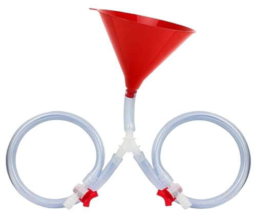 Beer Bong Funnel, Leak-Proof Sealing Beer Bong with Dual Valve & Tubes, Drinking Funnel for Home Bar PartyBeer BongBeer FunnelAlcohol