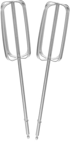 Batteurs de Mixeur Acier Inoxydable 2 Pcs, 4 Configurations, Argenté | Fouet Argenté, Pièces de Rechange pour Mixeur, Mixeurs à Main