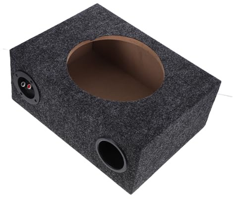BUGUUYO Scatola Subwoofer Auto in Legno Custodia Portatile per Subwoofer Veicolare Box Ultra Sottile per Audio Veicolo Facile da Installare