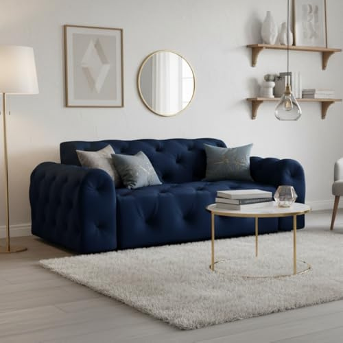 Imebel Sofa 2 Sitzer Candi 190x107 cm - Chesterfield Sofas & Couches - Modern und Elegant Couch für Wohnzimmer, Heimkino, Gästezimmer, Büro - Klein und Komfortabel im Retro Stil