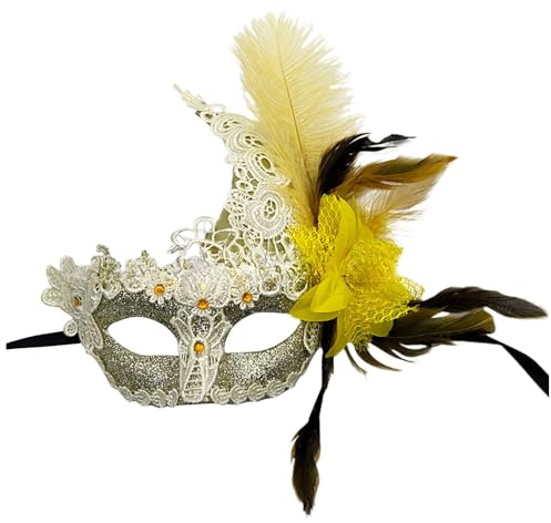 MOVAWAKY Deguisement Carnaval Femme, Masque De Bal Masqué Pour Homme Halloween Deguisement Femme Masque Carnaval Venise Homme Tenue Halloween Demi Pour D'Halloween FêTe De NoëL