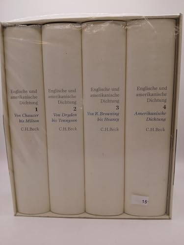 Englische und amerikanische Dichtung Gesamtwerk: in vier Bänden