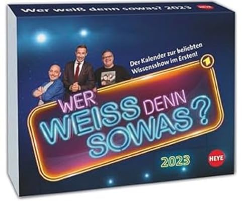 Wer weiß denn sowas? Tagesabreißkalender 2023. Kultiger Wissens-Kalender 2023 mit Kai Pflaume. Tischkalender, Abreißkalender für jeden Tag.