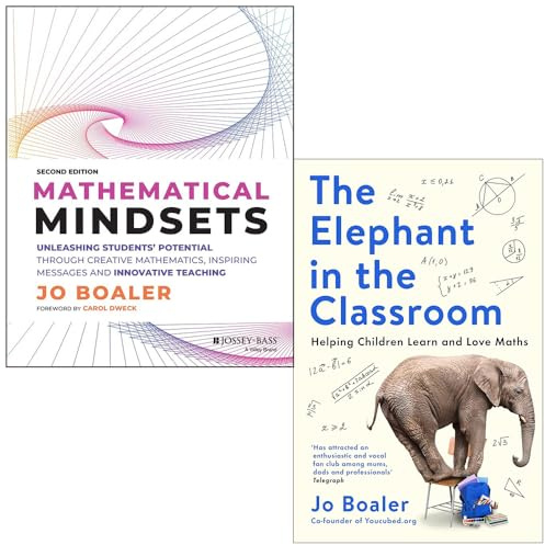 Jo Boaler Collection 2-Bücher-Set (Mathematische Denkweisen, Der Elefant im Klassenzimmer)