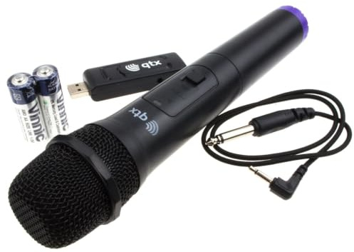 USB Powered Wireless UHF Handheld Karaoke/Singing Microphone Set 863.2MHz
