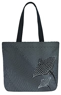 Eco Right Borsa da spiaggia grande con cerniera e tasche interne Borsa da spiaggia in cotone | Borsa shopping in tela Shopper Borsa da donna, borsa e borsa da viaggio Ragazze