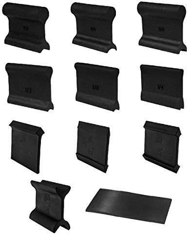 POWERTEC 21 Profile Sander, 10PCs Contour Sanding Grips with Woodworking Angle Sanding Pads for Convex, Concave & Detail Sanding, Sanding Tool for Wood Trim, Auto Body, Art, Crafts - 11PCs (71620)