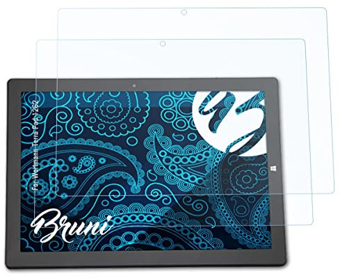 Bruni Protecteur d'écran compatible avec Wortmann Terra Pad 1262 Film Protecteur, cristal clair Écran protecteur (2X)