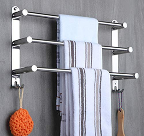 Wandmontiertes Hotel Zuhause Küche/Sanitär Zuhause Wandmontierter Handtuchhalter Handtuchaufbewahrungsstange Handtuchhalter Handtuchstange Badezimmer, Solide Basis, Schraubensatz,/40Cm Decoration
