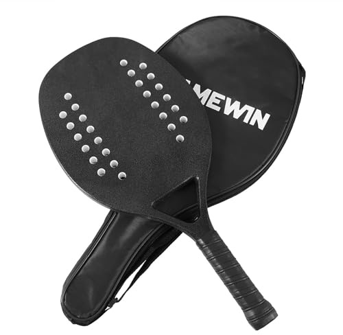 Racchetta da beach tennis, faccia professionale in fibra di carbonio, nucleo in memory foam EVA, racchetta da beach tennis con borsa for il trasporto, leggera, attrezzatura for sport da spiaggia