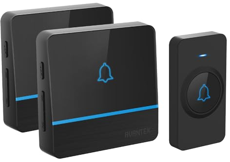 Campanello senza fili AVANTEK di Campanello con 2 Ricevitori Infilabili