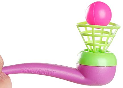 Juego de pelota flotante, juegos de soplado para niños, juguete lavable para demostrar la ley de Bernoulli, bolas de soplado con bola impresionante, bolas de soplado para niños, niñas, niños, adultos