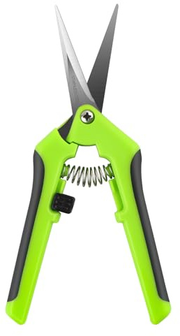OTCRAFT Ergonomisk fjäderaktionssax, fjäderbelastade hantverkssaxar med blad i rostfritt stål, för att skära intrikade detaljer och snäva mönster för personer med artrit eller begränsad handstyrka