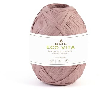 10x DMC Eco Vita Raffia – umweltfreundliches Garn aus 100 % Holzfasern (Farbe 4)