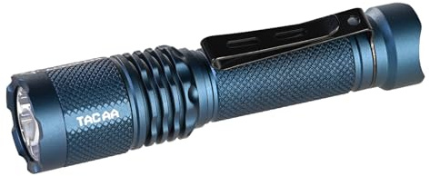 ACEBEAM TAC AA 2.0 900 Lumen 360 Meter LED Flashlight, Rechargeable, 6 Modes, Tactical EDC, Blue 6500K