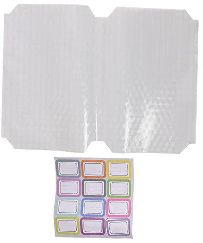 FUNNETOYU 20pezzi Coperture Protettive Per Libri Trasparenti e Impermeabili Pellicole Autoadesive Materiale Morbido Per Protezione Libri Adatte Scuole e Ufficio