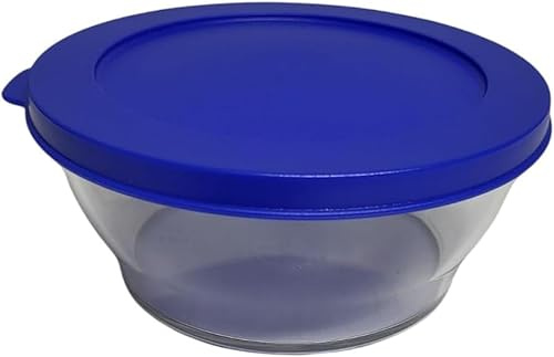 Tupperware Clear Exclusiv Collection - Ciotola con coperchio, a tenuta stagna, 480 ml, 480 ml, 480 ml, colore: blu chiaro