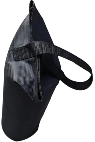 Parliky Saco De Arena para Toldo y Cenador Plegable Al Aire Libre, Bolsa Plegable De Tela Oxford 15x40 Cm Negra a Prueba De Viento, Accesorio para Carpa y Marquesina