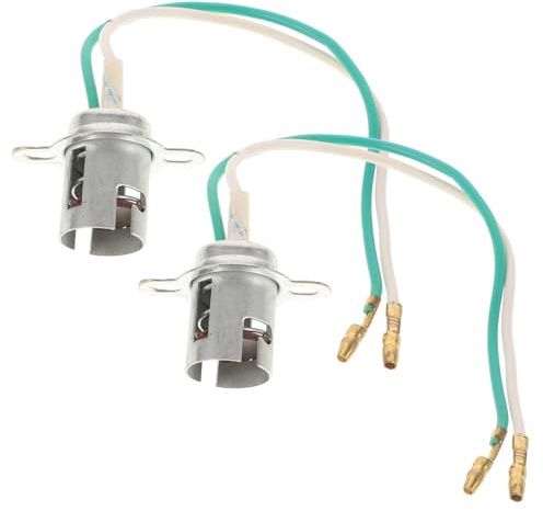 CALLARON Adaptador Portalámparas LED para Moto 2piezas Arnés de Enchufe Confiable de Hierro y Plástico para Luz Trasera y Señal de Motocicleta