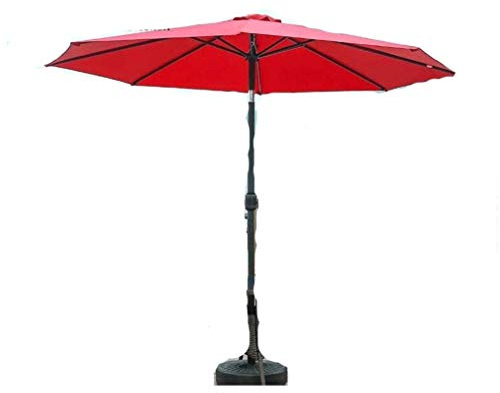 Outdoor Garden Parasols Garden Umbrella Parasol, 2.7M Tilting Parasols With Crank Handle, Adjustable Tilt Mechanism, Uv Protection, For Outdoor Balcony Pool Without Base good