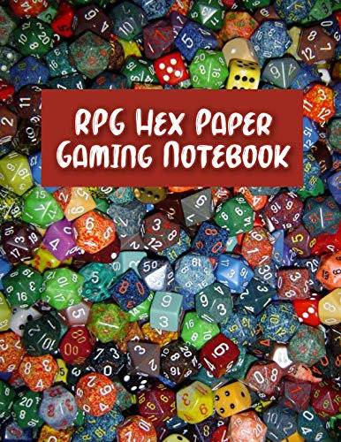 RPG Hex Paper Gaming Notebook: (200 Pages) Blank Hexagonal Journal for Mapping Strategies : Small & Large Hex Pages Strategy Map Making for Tabletop Gaming : Hex Grid Battle Maps