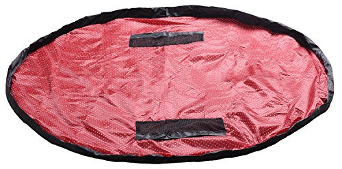 HIMRY XXL Kinder Aufräumsack Spieldecke Spielmatte, 151cm Matte Ideal für Spielen und Schnell Aufräumen von Legos, Dupla usw, Spielzeug Aufbewahrung Beutel, Rot, KXD4006 red
