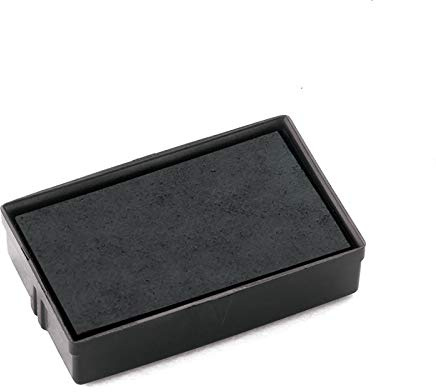 Stempelkissen Schwarz für Stempel,2 Packungen Austauschbare Stempelkissen für Personalisierte Stempel 4 Linien, 47 x 18 mm