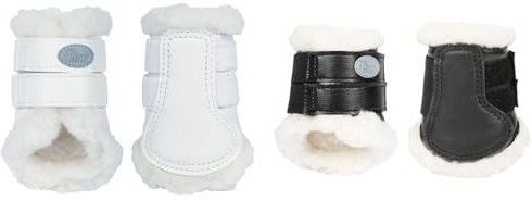 NETPROSHOP 1 Paar Gamaschen Flextrainer mit wärmeabführendem Innenfutter Mini Shetty, Shetty oder Pony, Groesse:Pony, Farbe:Weiss