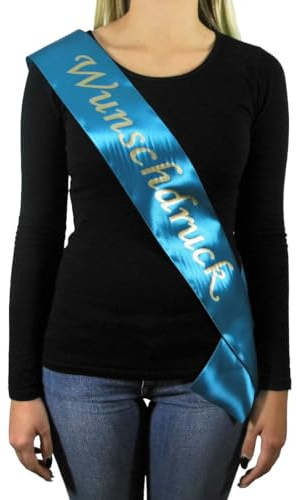 A4W Schärpe Hochzeit, Satinband, Wunschdruck, Schriftfarbe, Geburtstag, Schärpe Junggesellenabschied, JGA Accessoires, Schärpe für Frauen, Hen Party, Schärpe für Damen, Abschlussball, Veranstaltung.