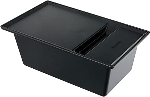 BLANCO Depot-Schale mit Deckel | Kunststoff schwarz | 300 x 166 mm | [30x16,6x11,2 cm] | Passend zur COLLECTIS 6 S