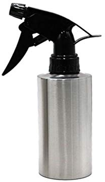 Edelstahl Sprühflasche Wassersprüher Pflanzensprüher für Öl Küche Blumen Gießen Friseurbedarf (250ML)