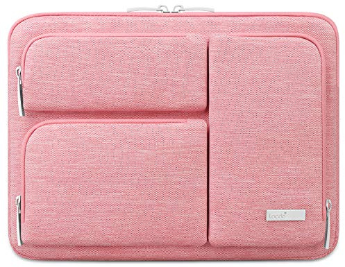 Lacdo 360° Protectora Funda Portátiles para 13 New MacBook Air M5 A3449 2026, M4 A3240 2025/M3 A3113/M2 A2681/M1 A2337, 13 New MacBook Neo A18 Pro A3404 2026, 13 iPad Pro M5/iPad Air M4, Durazno
