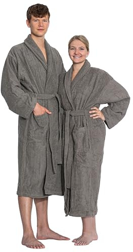 ZOLLNER Bademantel lang - hautfreundlich und super saugstark - für Damen und Herren - Baumwolle - Größe XS-6XL - waschbar bis 95°C - Hotelqualität - Oeko Tex® zertifiziert, 020