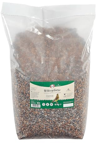 Elles Wildvogelfutter 10kg I Vielfältige & nährstoffreiche Kraftmischung | Für Körner- & Gemischtfresser | Artgerechtes Ganzjahresfutter für Vögel | Ambrosia kontrolliert