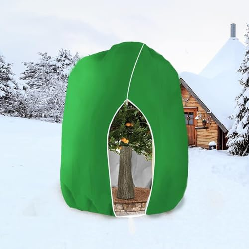 WEALSFUN Cappuccio Protezione Piante,Copertura Protezione Invernale PianteTelo Protezione Piante Sacco di Protezione Invernale per Piante in Inverno da Gelo Vento e Pioggia,160x180cm Verde