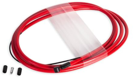 Eastern Bikes Moray Brake Cable for BMX Bikes, 65 Teflon-Coated Inner Cable with 60 Housing (Red)