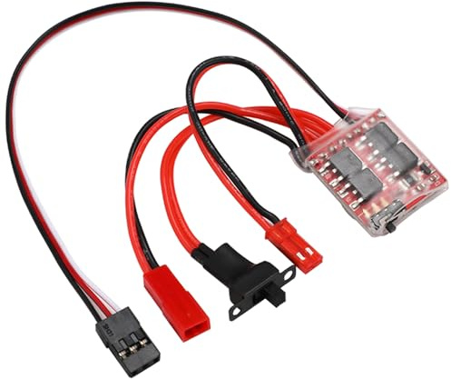 Greluma 1 Stück 20A ESC-Motordrehzahlregler für Boots-RC-Car-Tank, passend für 130/180/260/280/380 Bürstenmotoren